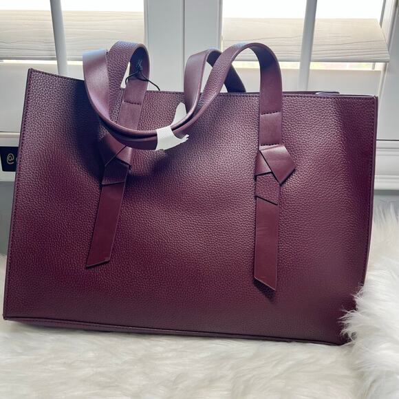 New Women’s Rachel Zoe Arialith-601 Tote in Bordo/ Rouge Fonce - Picture 4 of 9
